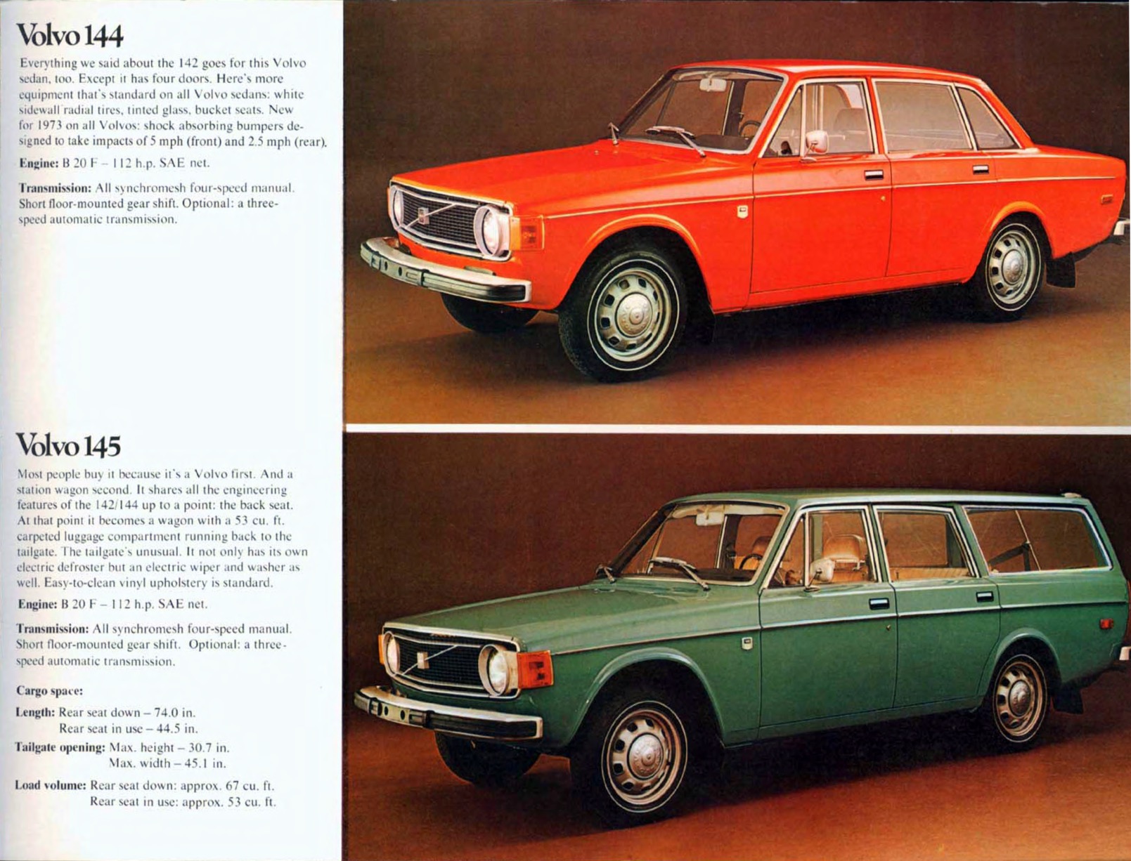 1973 Volvo Full-Line Brochure Page 3